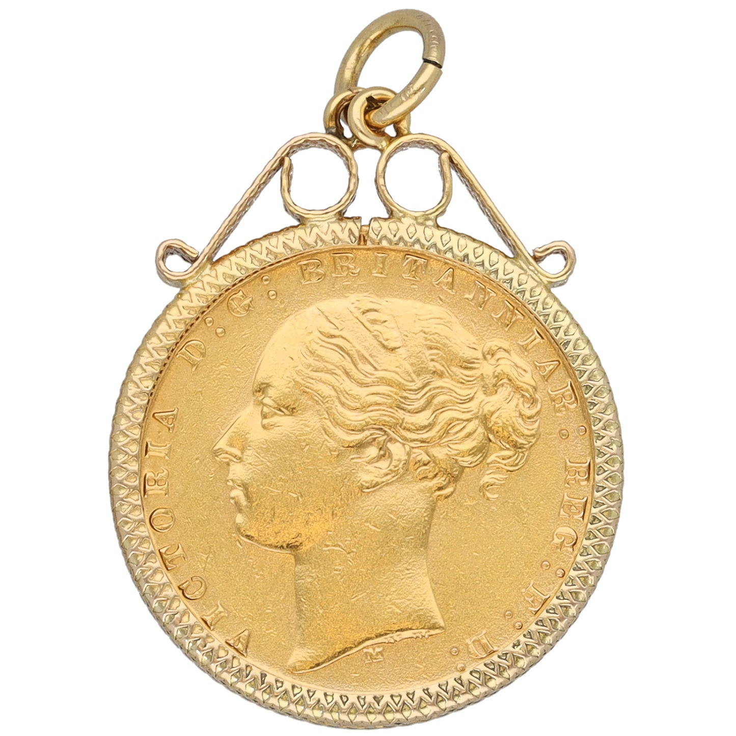 9ct Gold Full Sovereign Coin Pendant