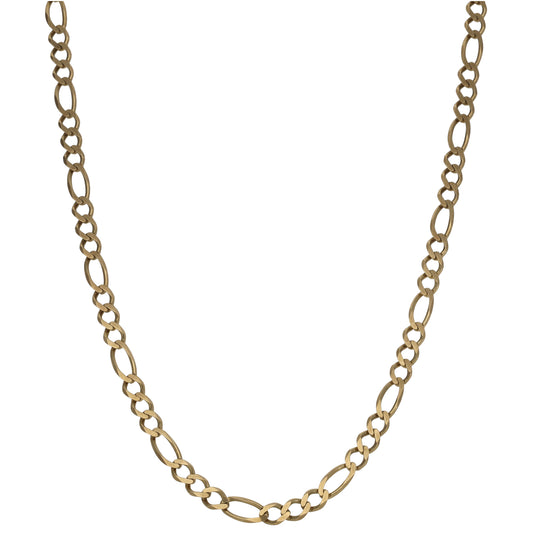 9ct Gold Figaro Chain 18"