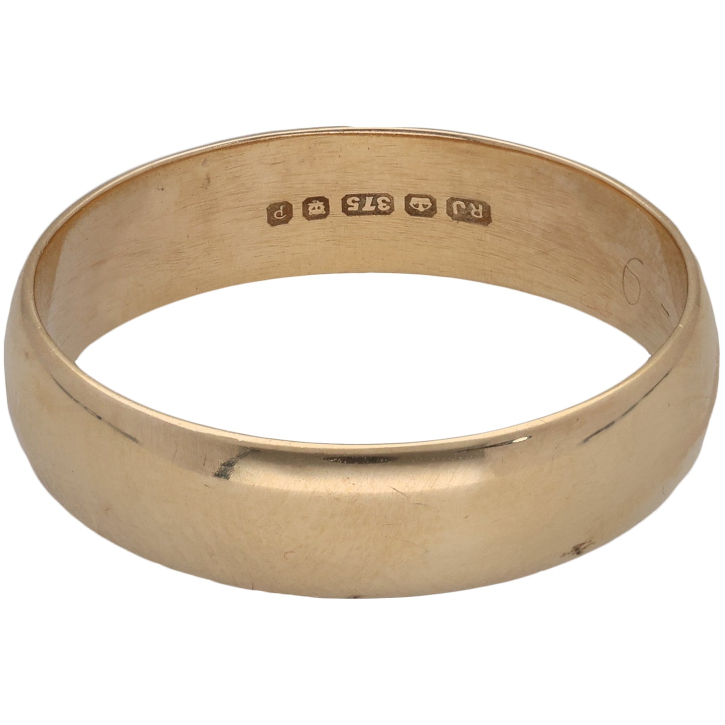 9ct Gold Plain Wedding Ring Size U