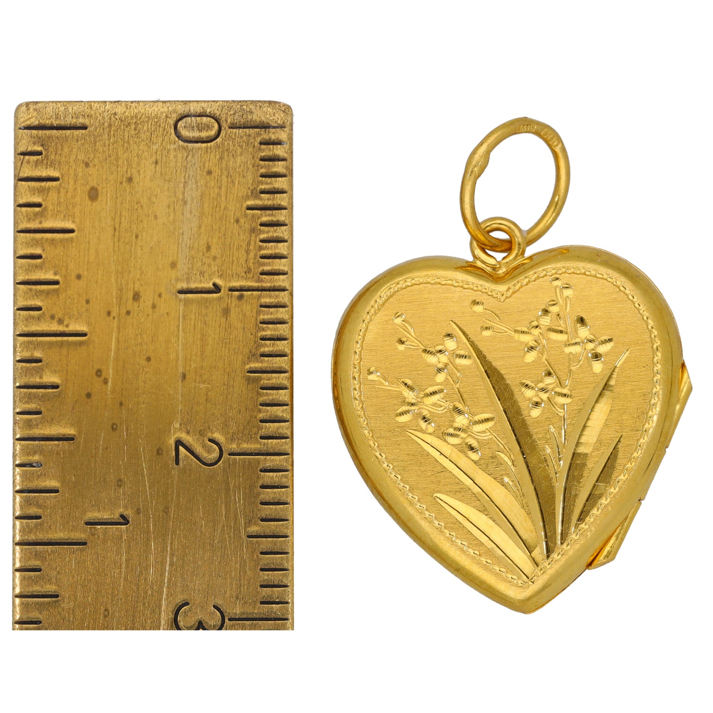 22ct Gold Heart Locket Pendant