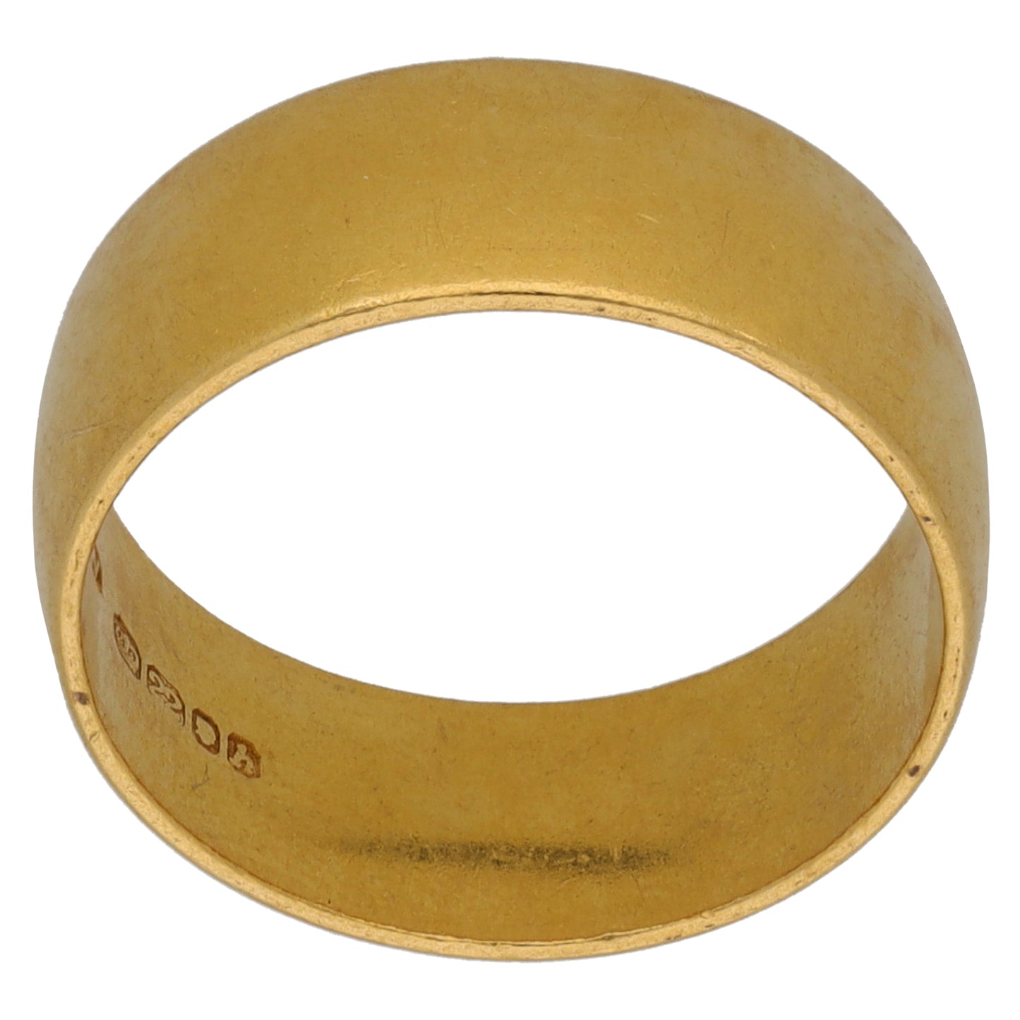 22ct Gold Plain Wedding Ring Size K