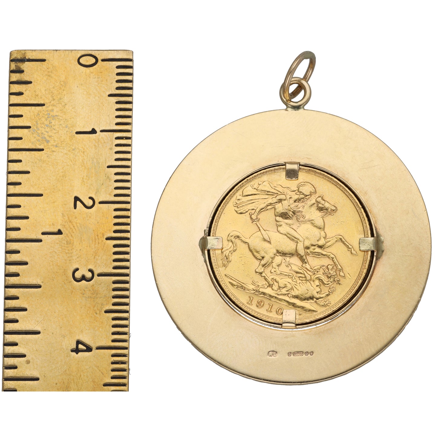 9ct Gold Full Sovereign Coin Pendant
