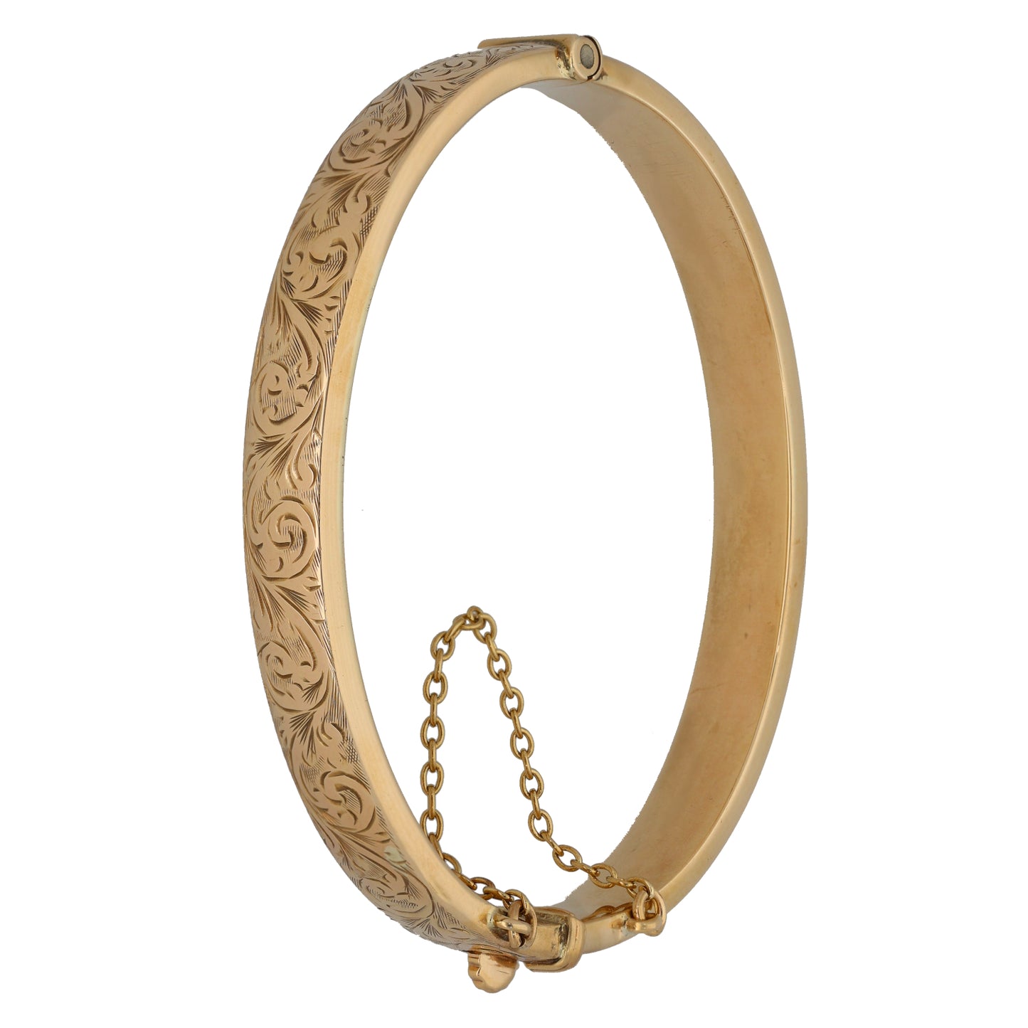 9ct Gold Hinged/Clasp Bangle