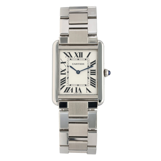 Cartier Tank Solo W5200014, white dial on stainless steel