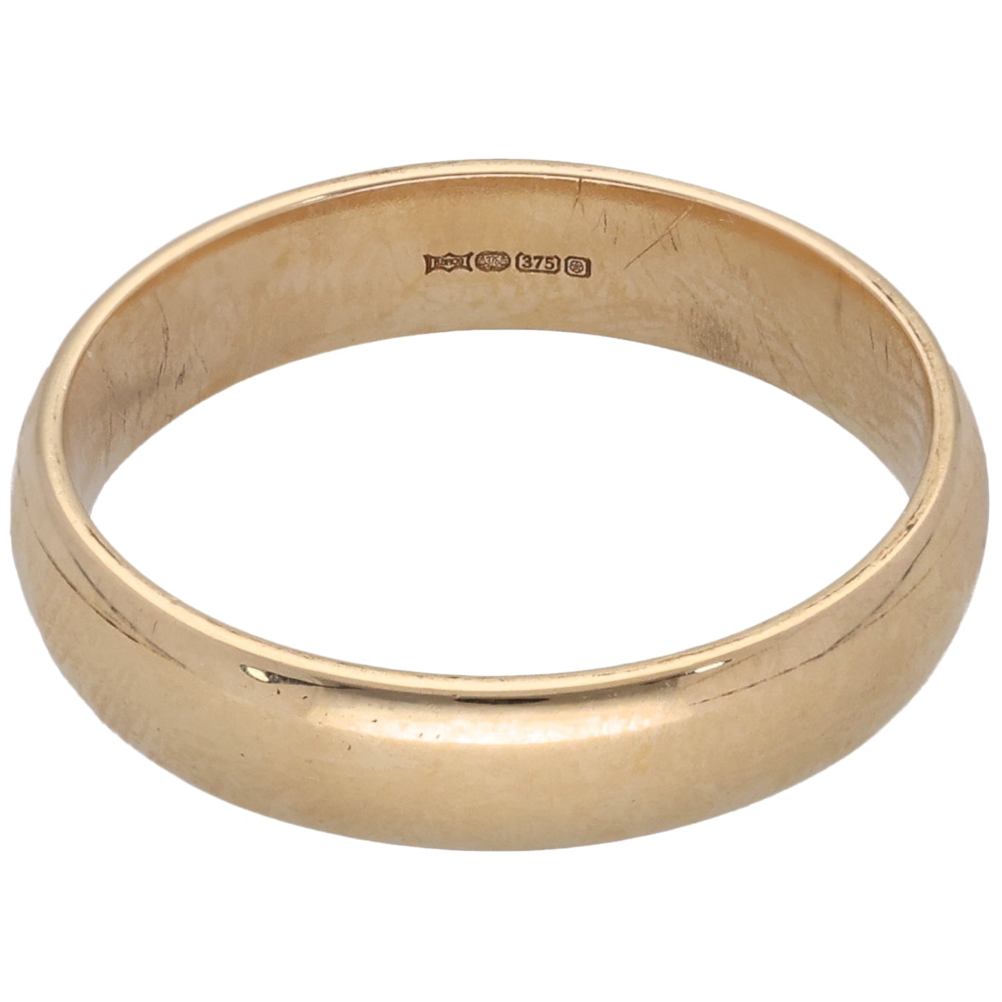 9ct Gold Plain Wedding Ring Size V
