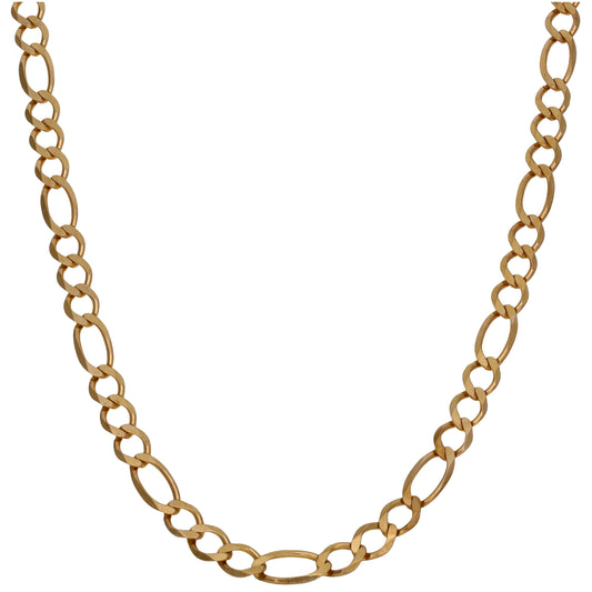 9ct Gold Figaro Chain 20"
