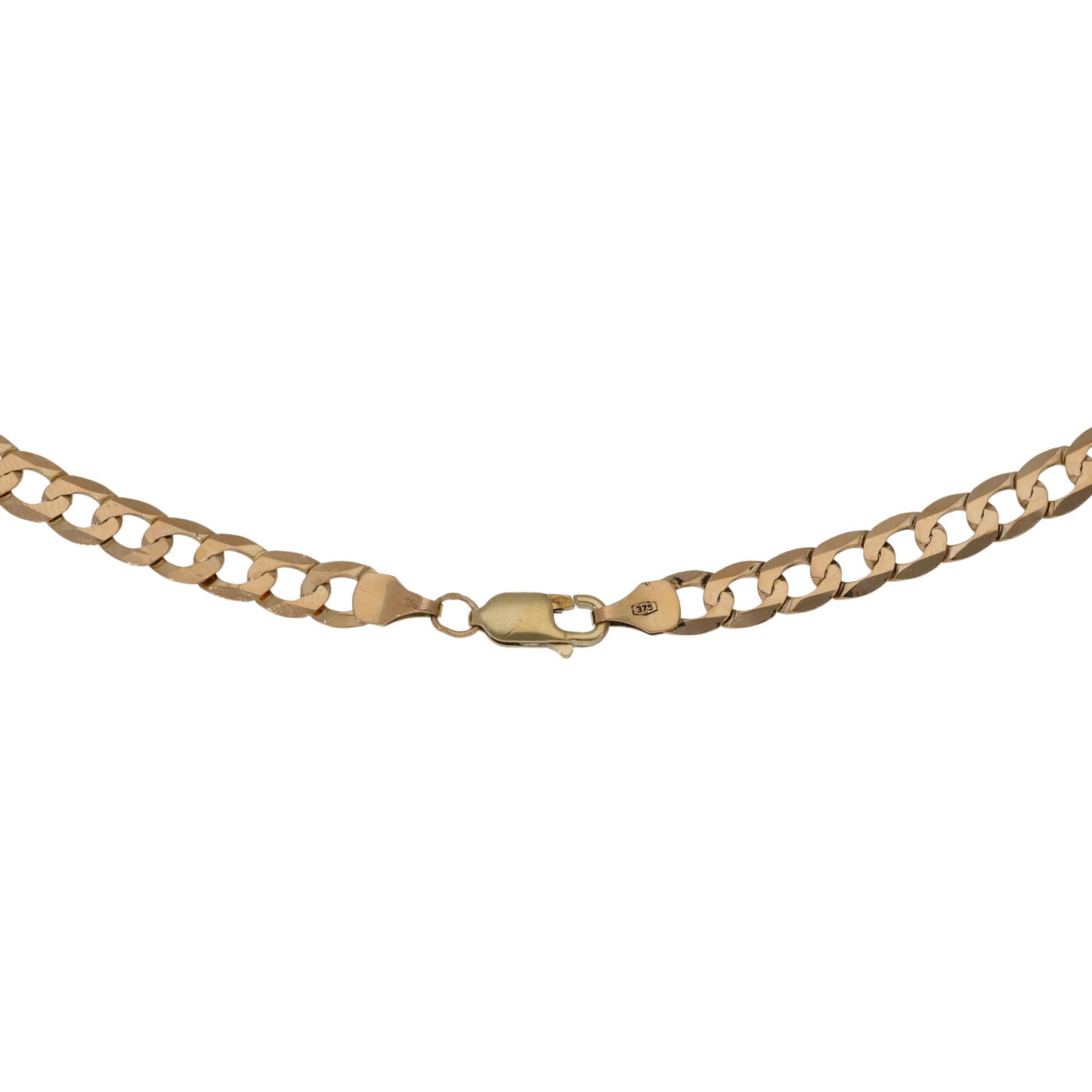 9ct Gold Curb Chain 18"