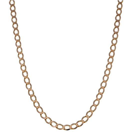 9ct Gold Curb Chain 20"