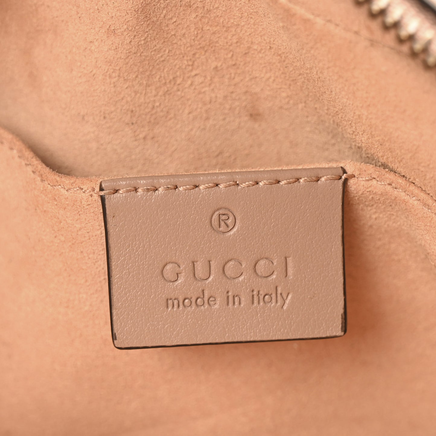 Gucci Mini GG Marmont Chain Shoulder Calfskin Matelasse Leather Bag - Porcelain Rose