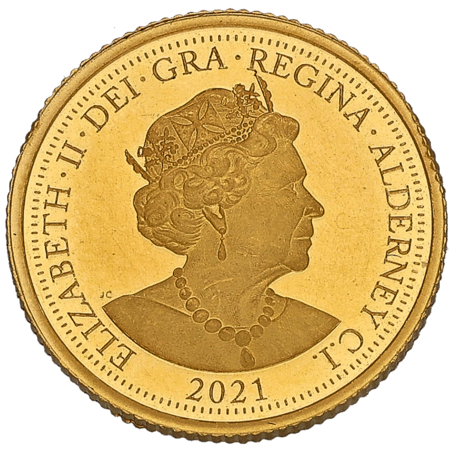 22ct Gold May God Direct My Steps Quarter Sovereign Coin 2021