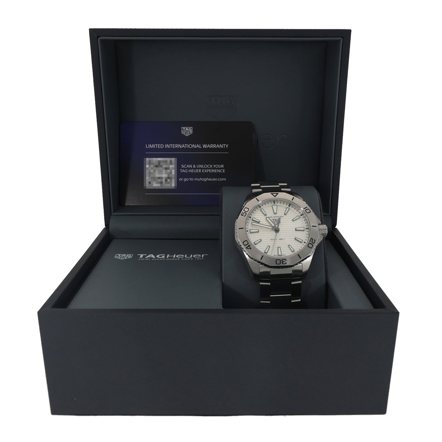 Tag Heuer Aquaracer WBP1111-2, stainless steel, silver dial, baton hour markers