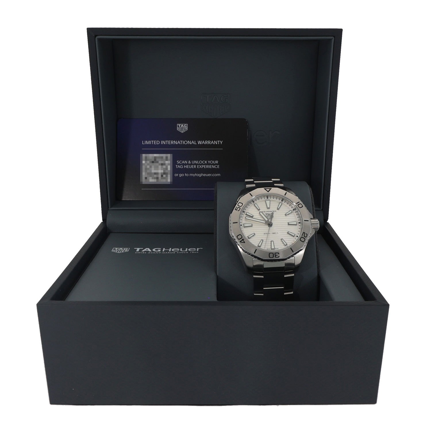 Tag Heuer Aquaracer WBP1111-2, stainless steel, silver dial, baton hour markers