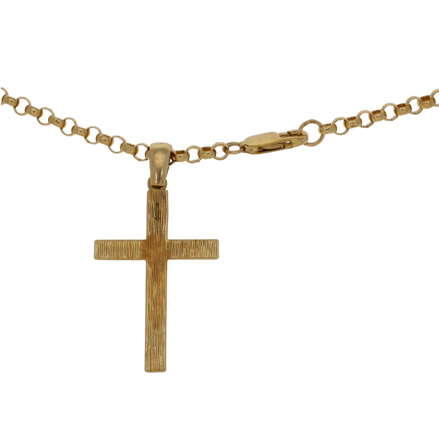 9ct Gold Cross Pendant With Chain