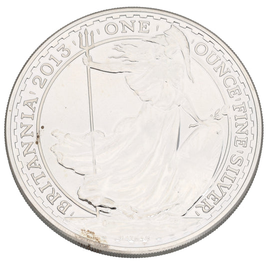 Fine Silver Queen Elizabeth II 1 OZ Britannia Coin 2013