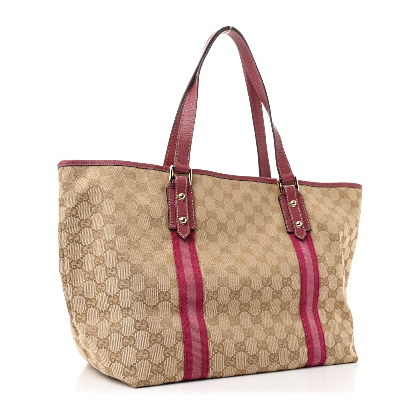 Gucci Jolicoeur Tote GG Canvas Bag - Beige & Pink
