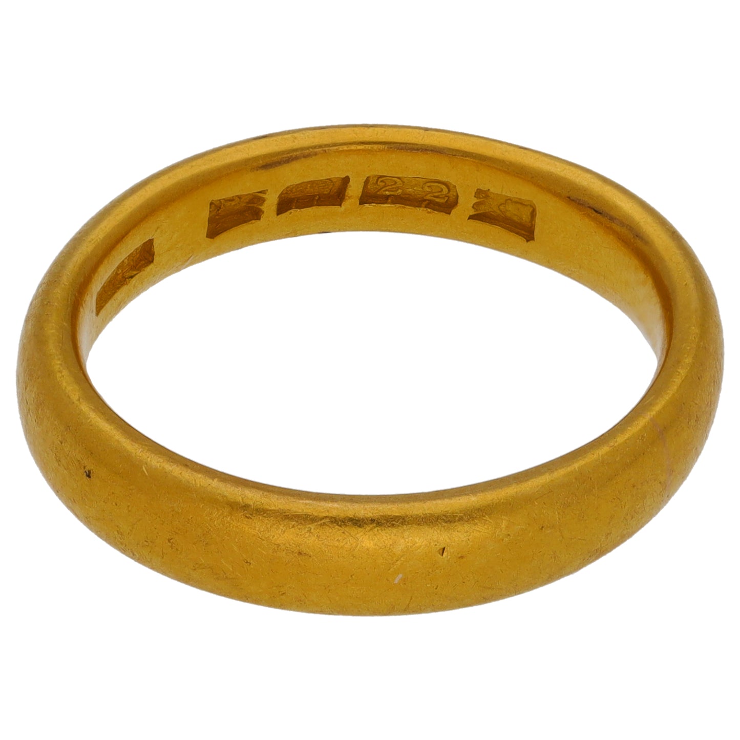 22ct Gold Plain Wedding Ring Size P