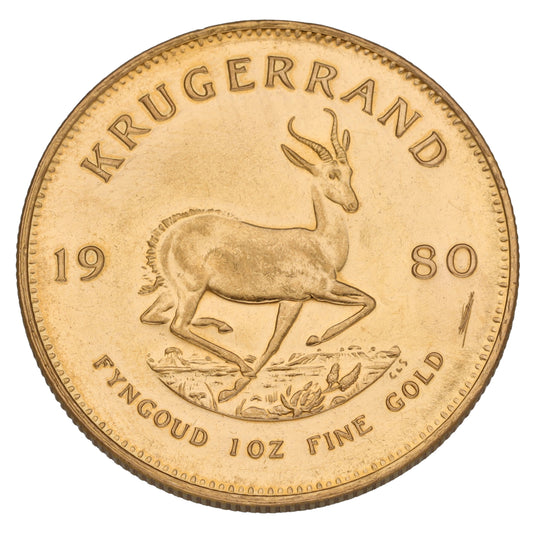 22ct Gold 1 OZ Krugerrand Coin 1980