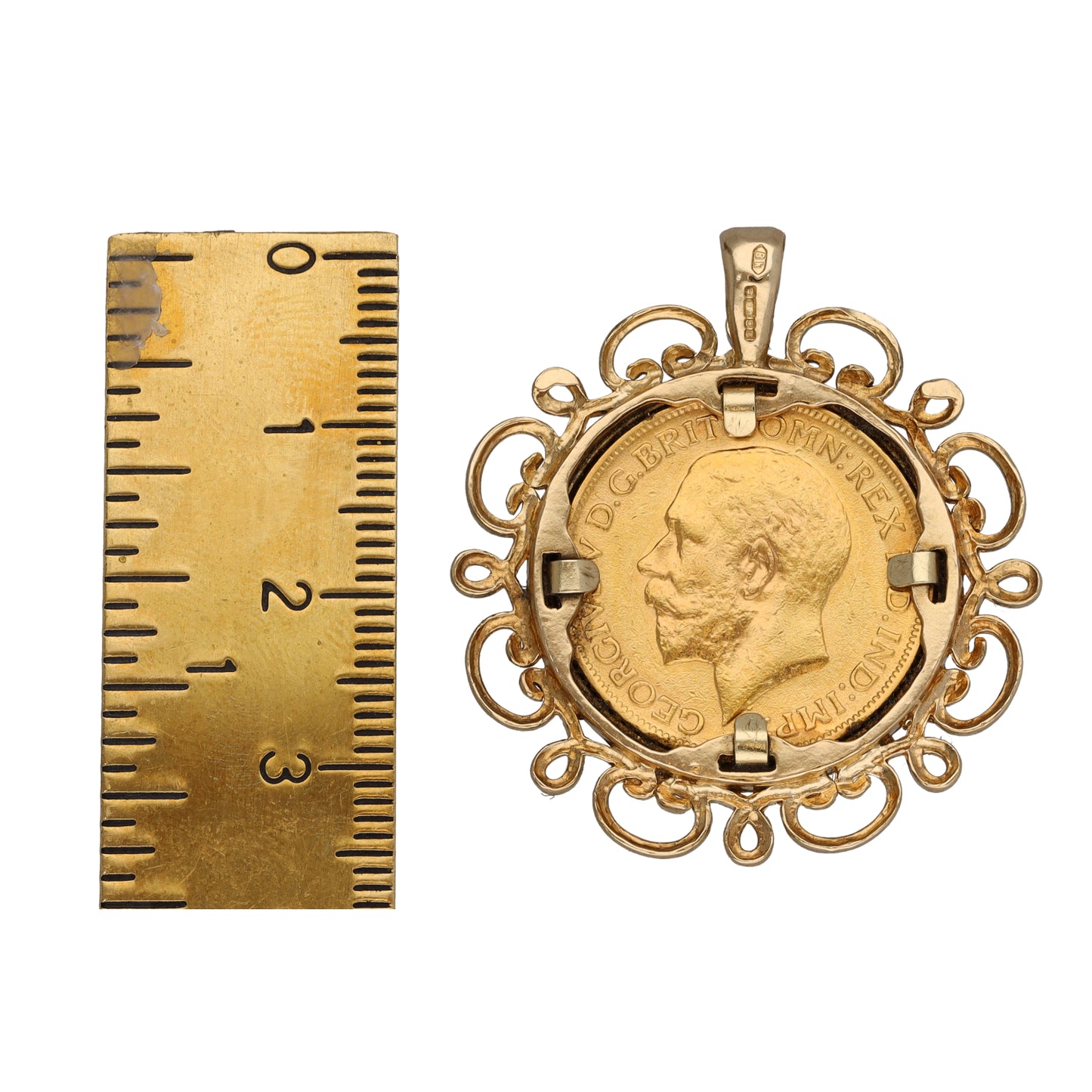 9ct Gold Full Sovereign Coin Pendant