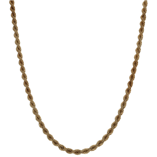 9ct Gold Rope Chain 18"