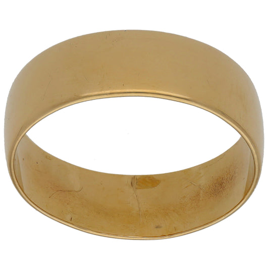 9ct Gold Plain Wedding Ring Size X