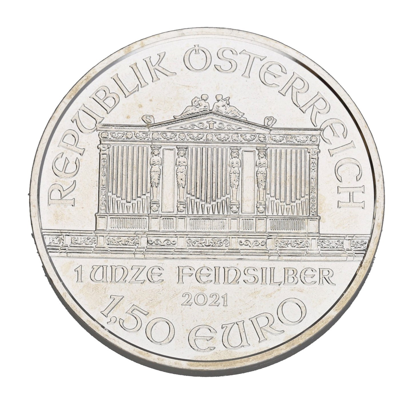 Fine Silver Austrian Philharmonic 1 OZ Coin 2021