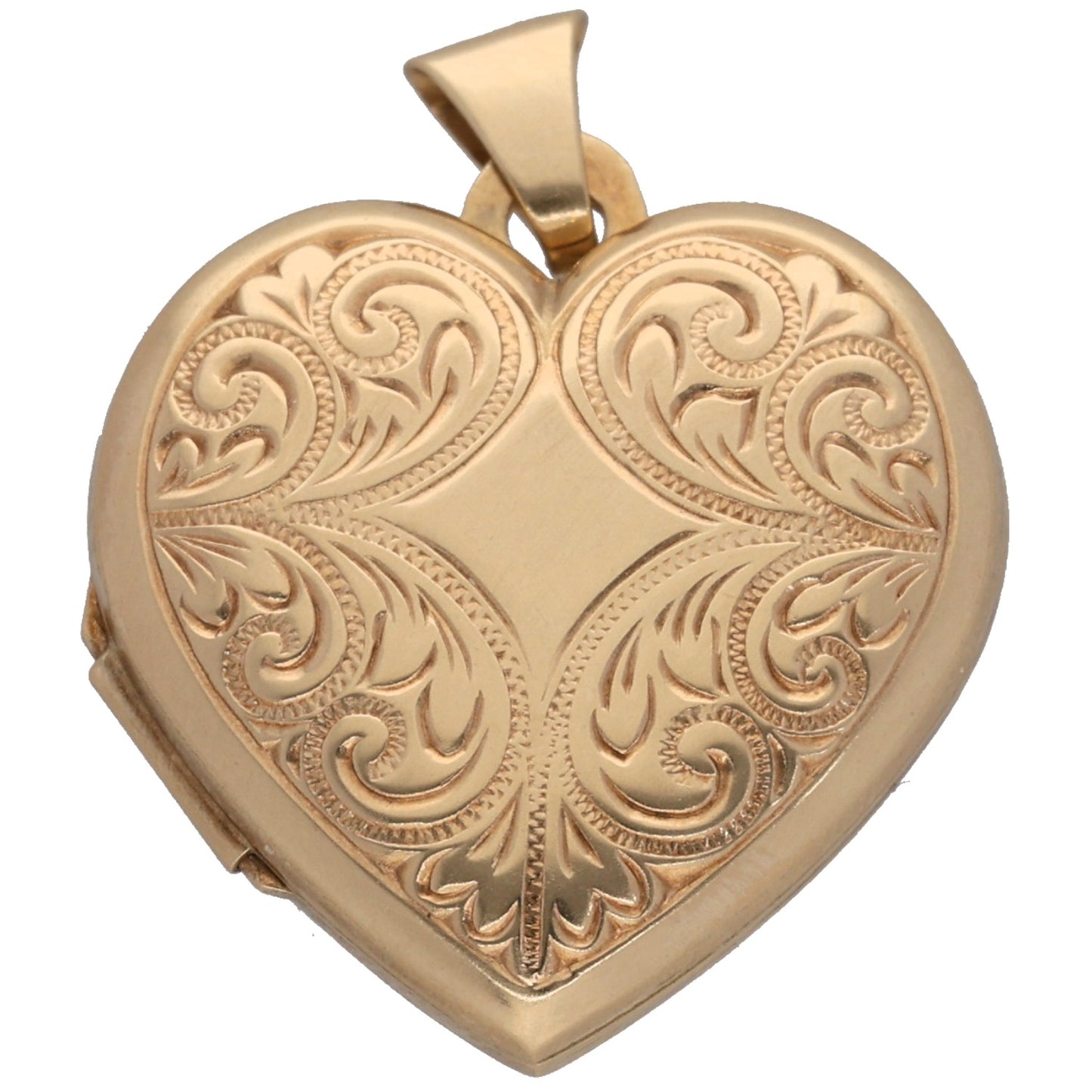 9ct Gold Heart Locket Pendant