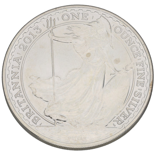Fine Silver Queen Elizabeth II 1 OZ Britannia Coin 2013