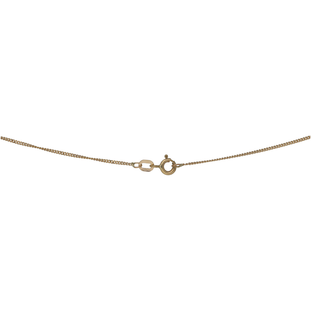 9ct Gold 0.015ct Diamond Dolphin Pendant With Chain