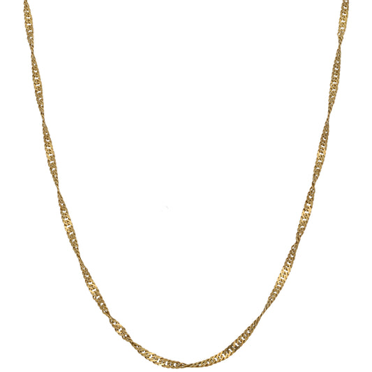 9ct Gold Fancy Necklace 18"
