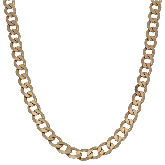 9ct Gold Curb Chain 20"