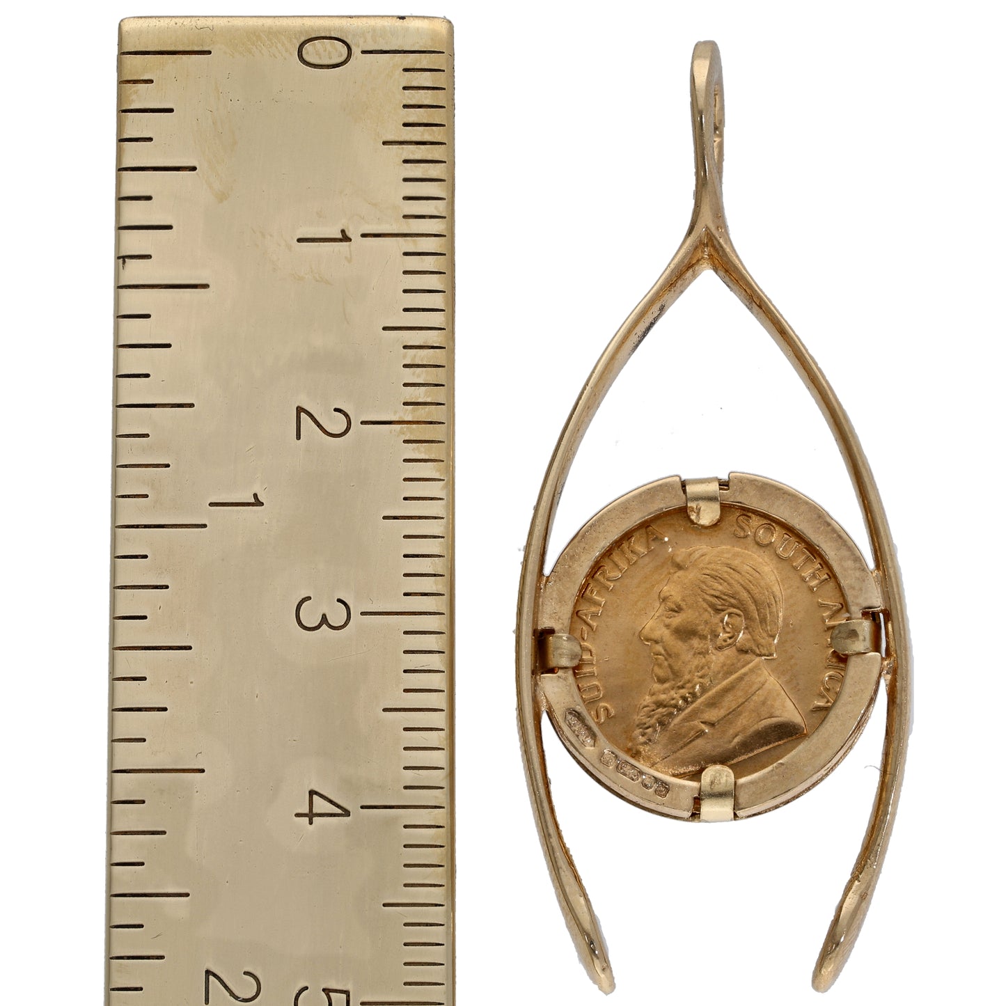 9ct Gold 1/10 Oz Krugerrand Coin Pendant