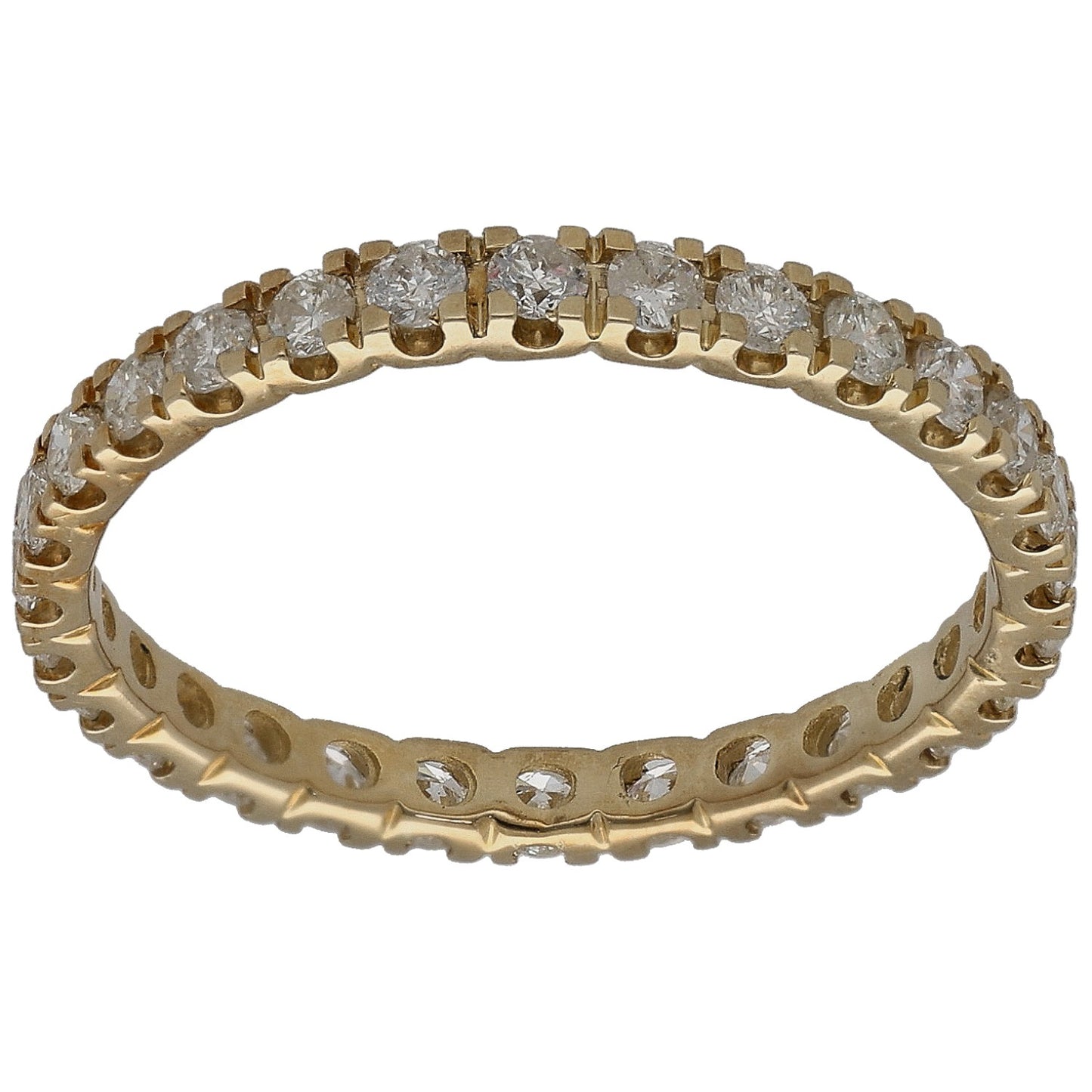 9ct Gold 0.84ct Diamond Eternity Ring Size P