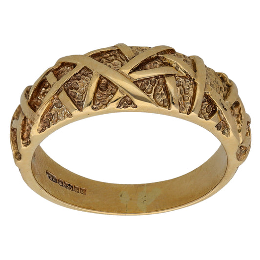 9ct Gold Alternative Ring Size P
