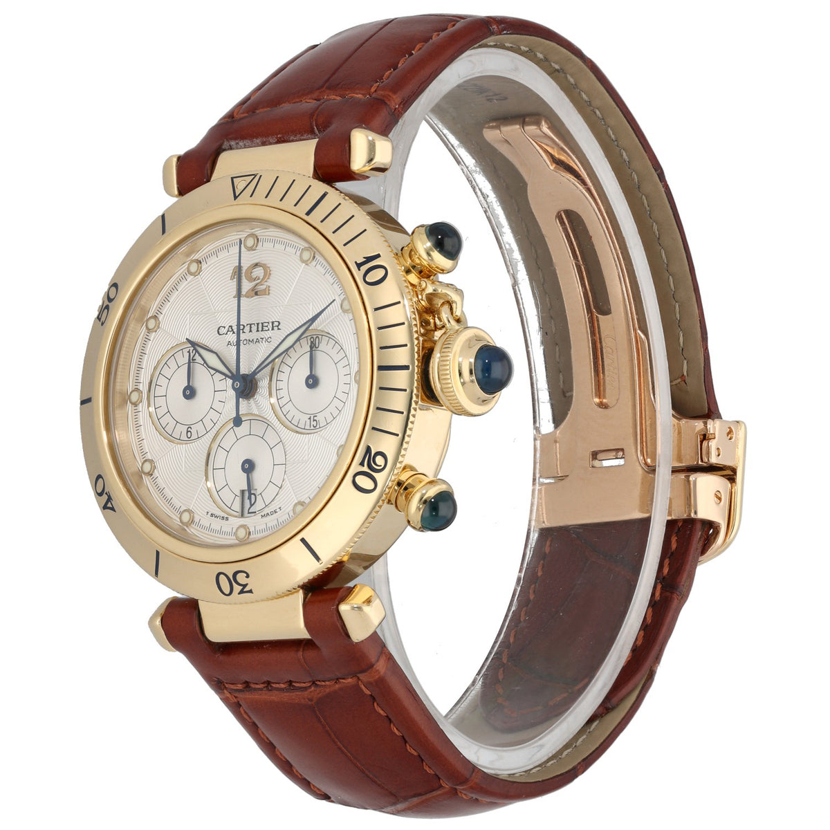 Cartier Pasha W3014051 38mm Gold Watch