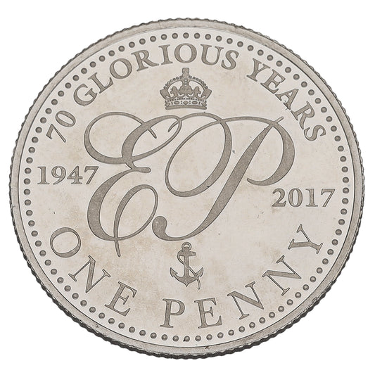 Platinum 70 Glorious Years One Penny Coin 2017