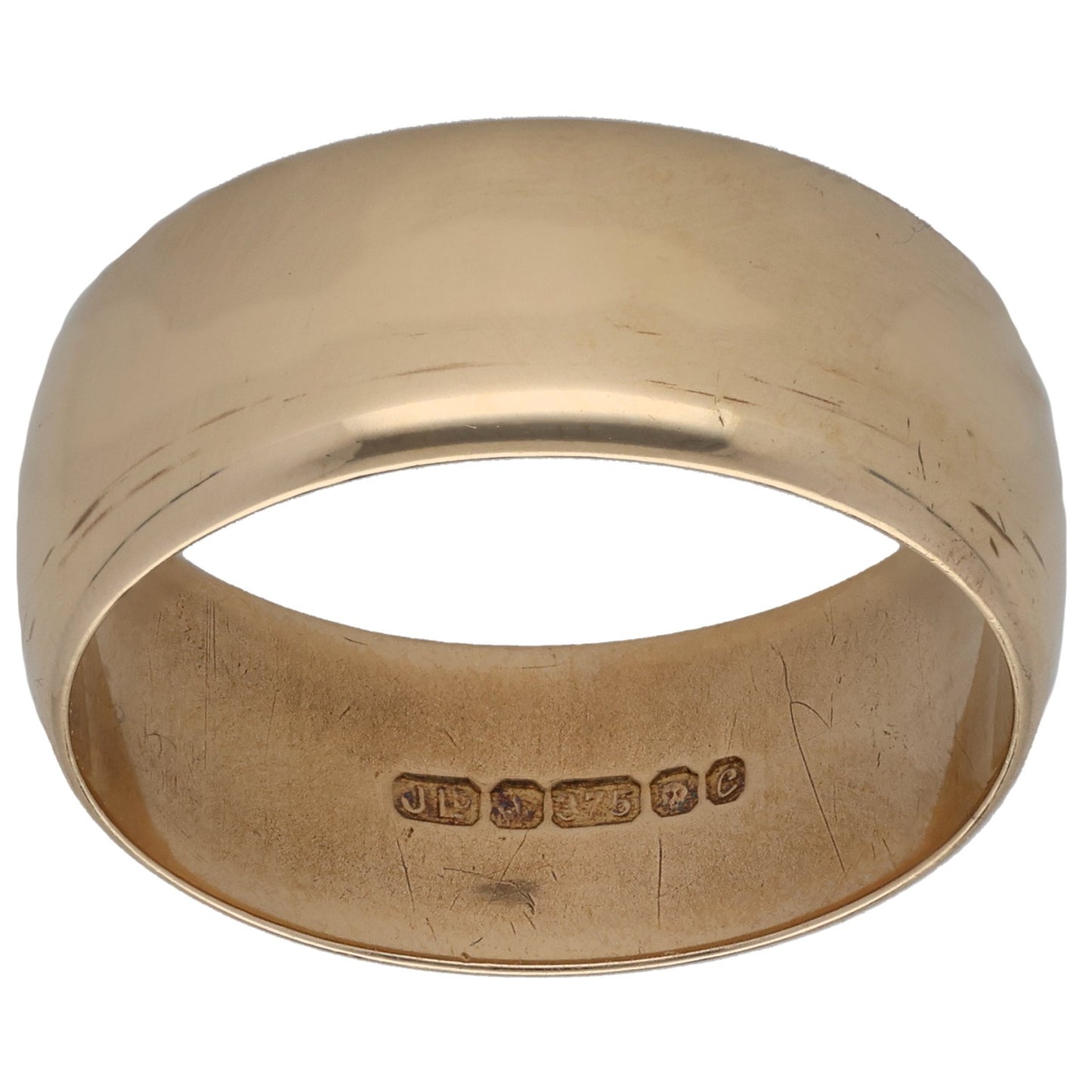 9ct Gold Plain Wedding Ring Size W