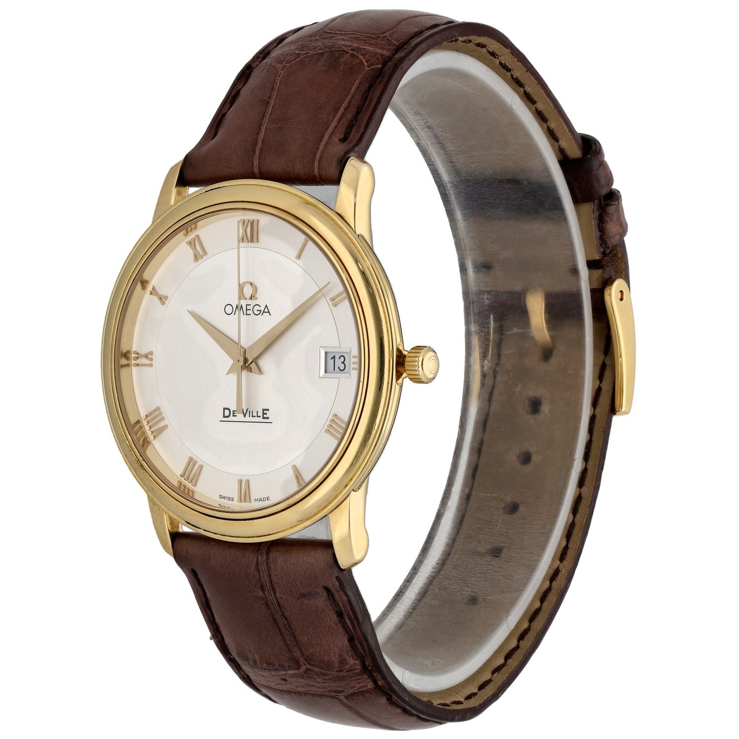 Omega De Ville 4610.32.02 34.4mm Gold Watch