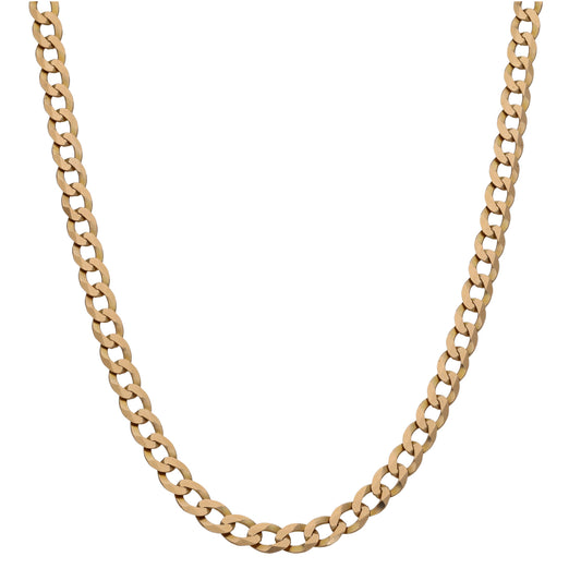 9ct Gold Curb Chain 20"