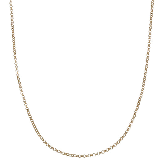 New 9ct Gold Linked Micro Belcher Chain 16"