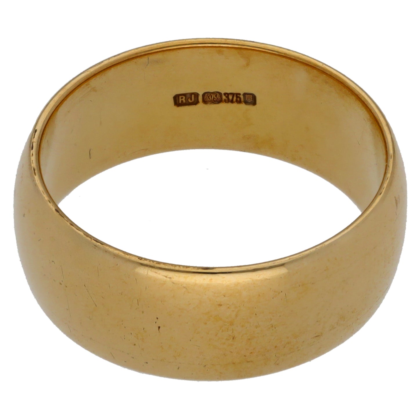 9ct Gold Plain Wedding Ring Size Q