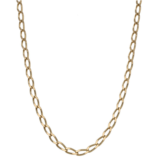 9ct Gold Curb Chain 20"