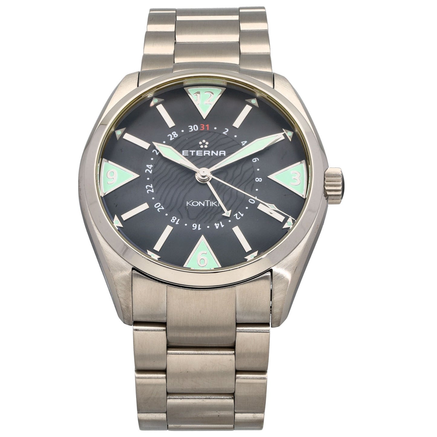 Eterna Kontiki XXL 1595.41 43mm Stainless Steel Watch