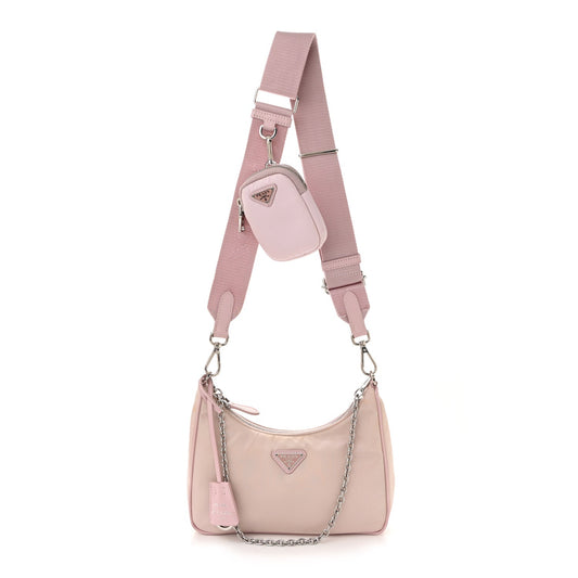 Prada Re-Edition 2005 Shoulder Re-Nylon Bag - Alabastro