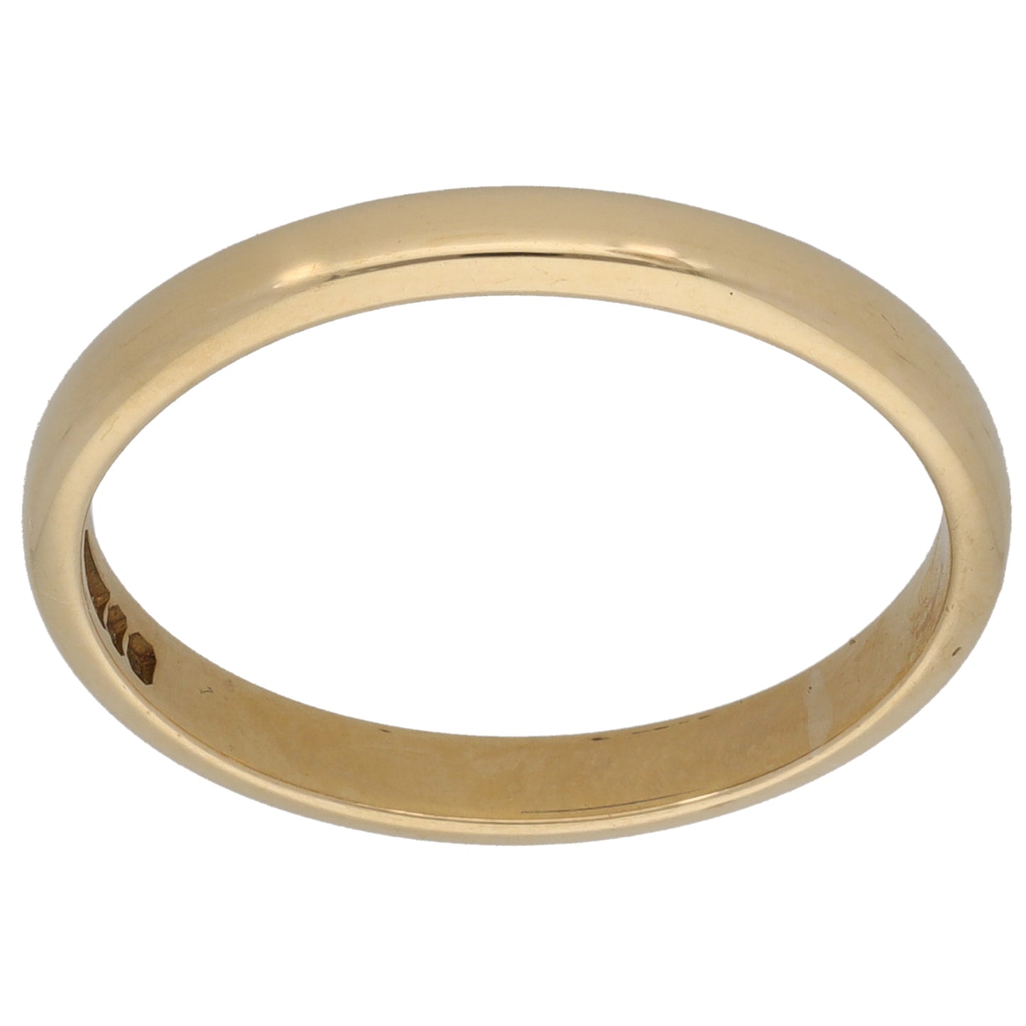 9ct Gold Plain Wedding Ring Size R