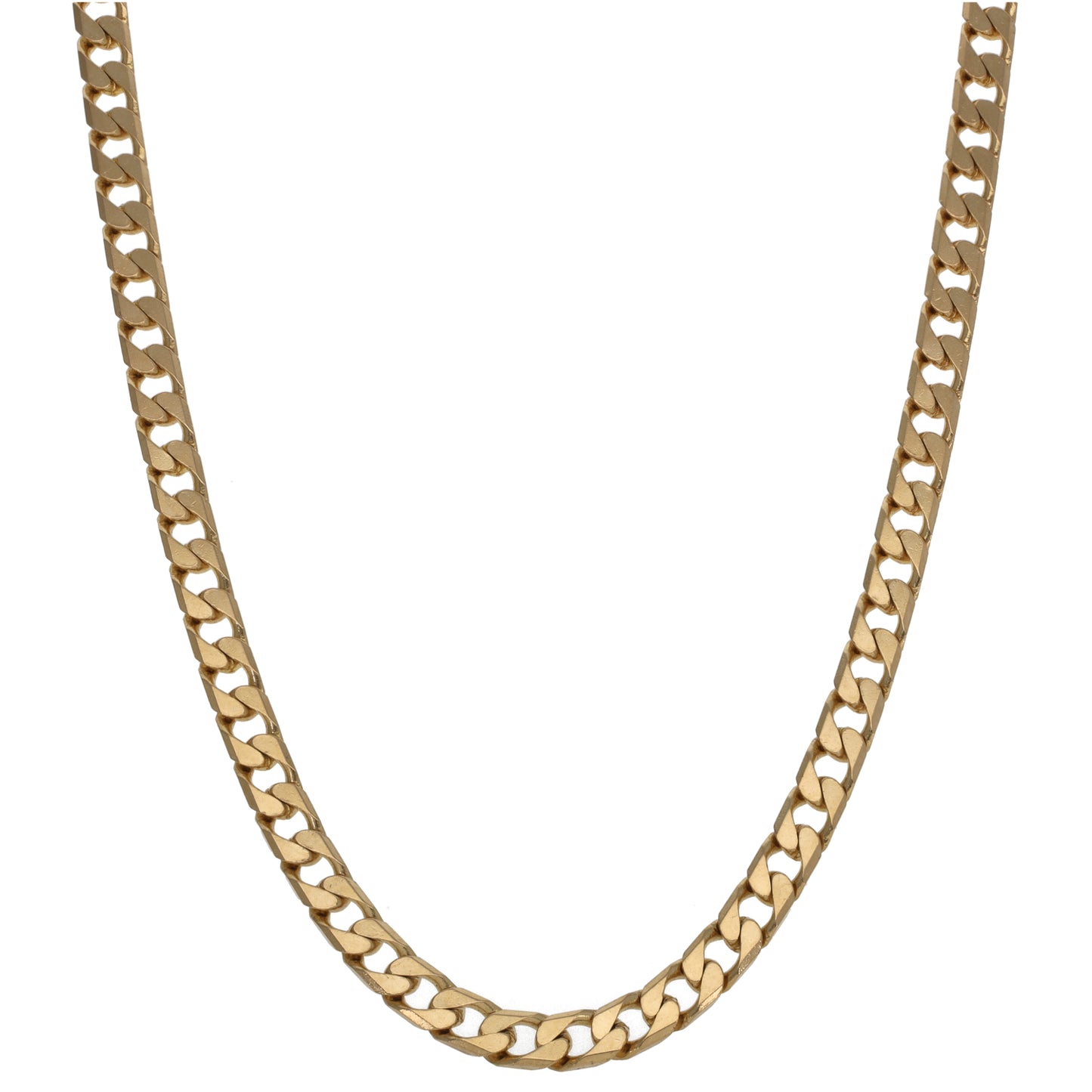 9ct Gold Curb Chain 18"