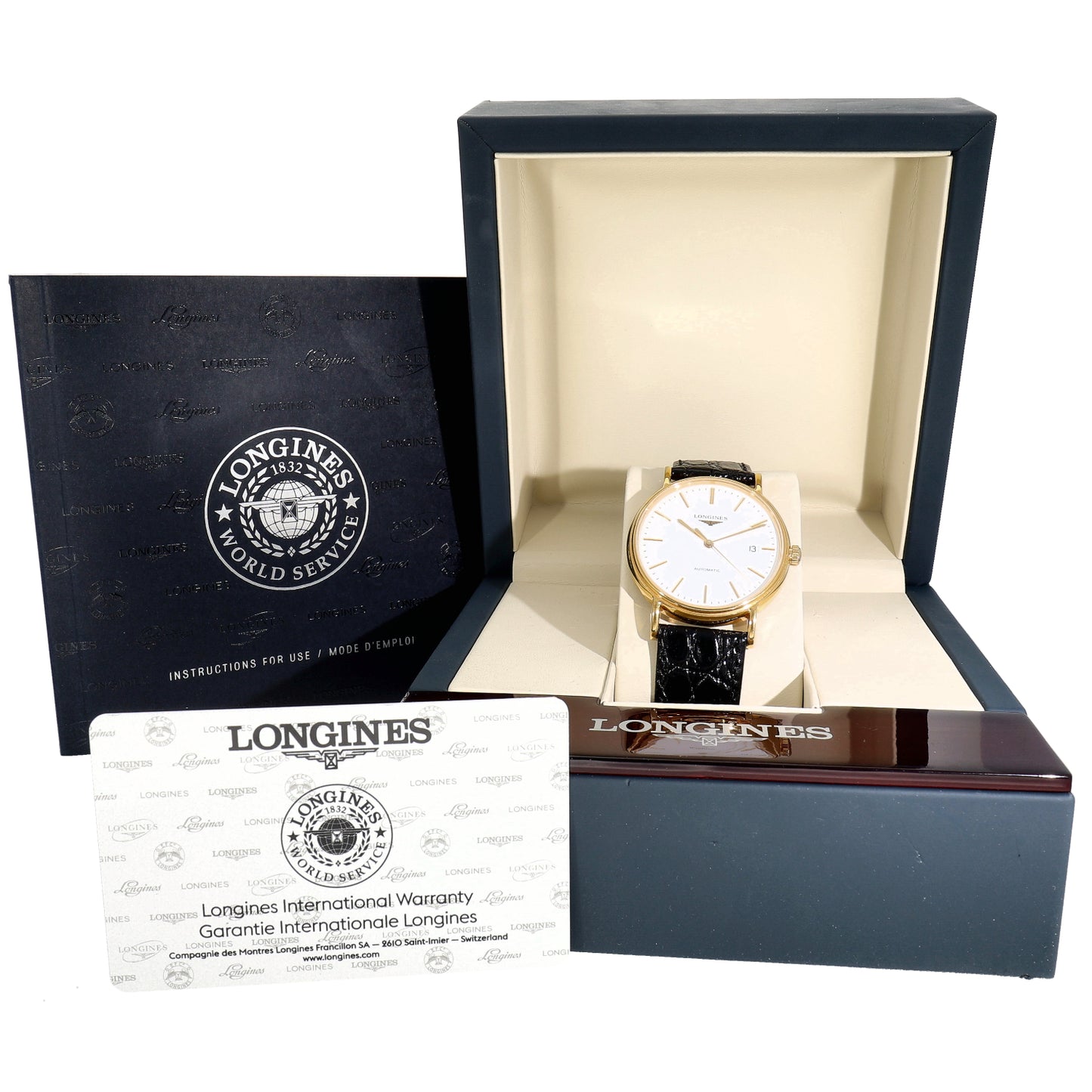 Longines Presence L4.921.2 38.5mm Gold Plated Watch
