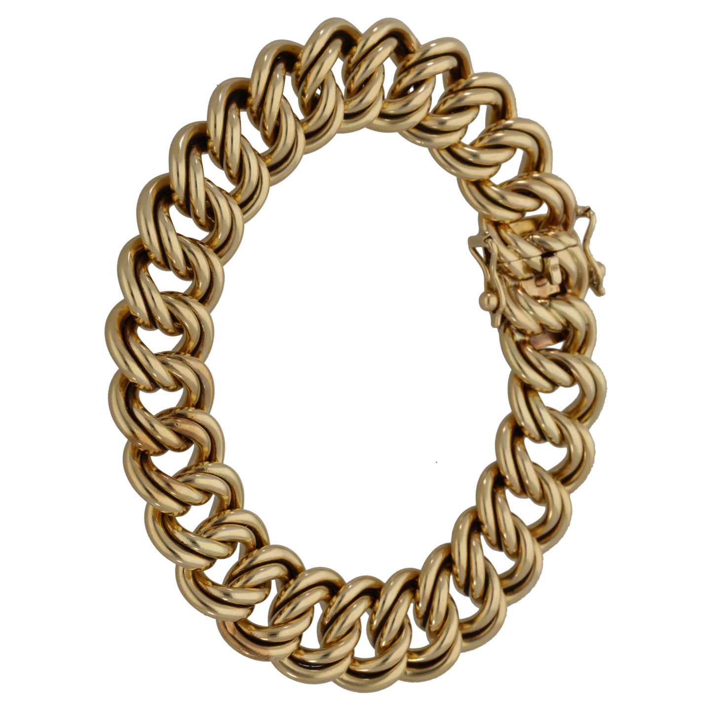 9ct Gold Double Curb Bracelet