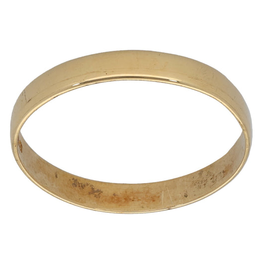 18ct Gold Plain Wedding Ring Size N