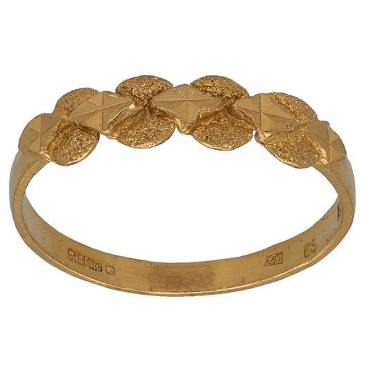 22ct Gold Alternative Ring Size O