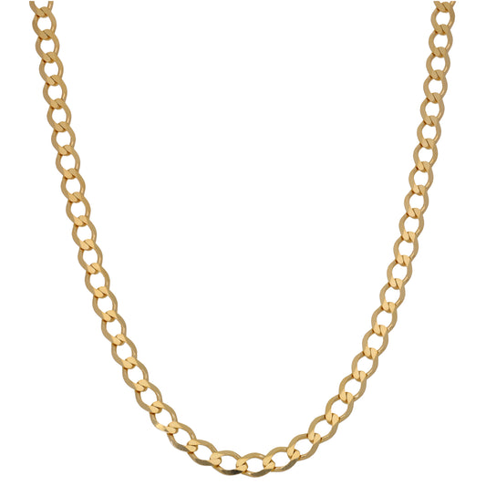 New 9ct Gold Curb Chain 24"